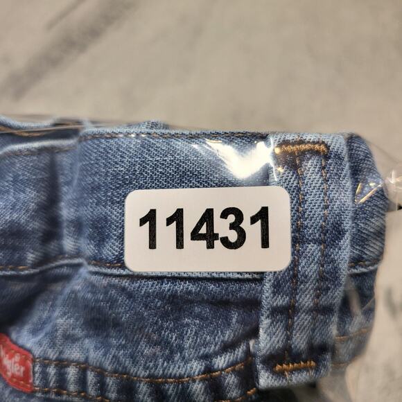 Wrangler Carpenter Jeans Mens 40x32 Blue Denim Hammer Loop Workwear 94LSMDV - Picture 9 of 9